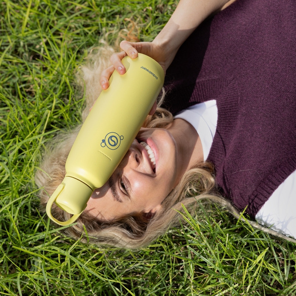 Butelka termiczna SodaStream Fizz&Go 0,9l - Żółta + GRATIS Syrop SodaStream