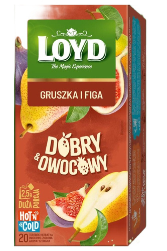 Herbata owocowa LOYD Dobry Owocowy - Gruszka i figa 20x2,5g