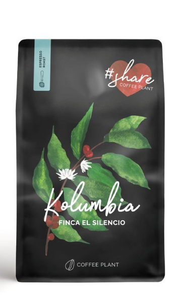Kawa ziarnista COFFEE PLANT Kolumbia Finca El Silencio 250g - NIEDOSTĘPNY
