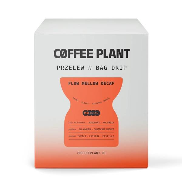 Drip Bag Coffee COFFEE PLANT Mellow 10 szt - bezkofeinowa