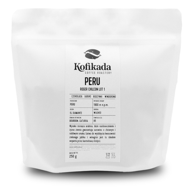 Kawa ziarnista Kofikada Peru Roger Chilcon LOT1 Filtr 250g – NIEDOSTĘPNY