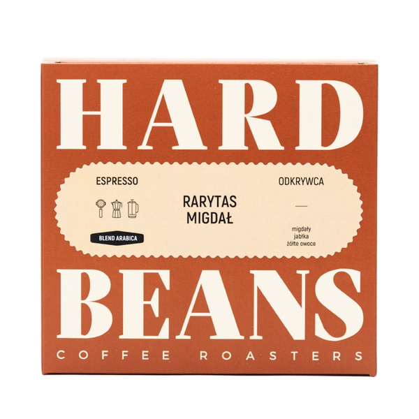 Kawa ziarnista Hard Beans Rarytas Migdał Espresso 250g