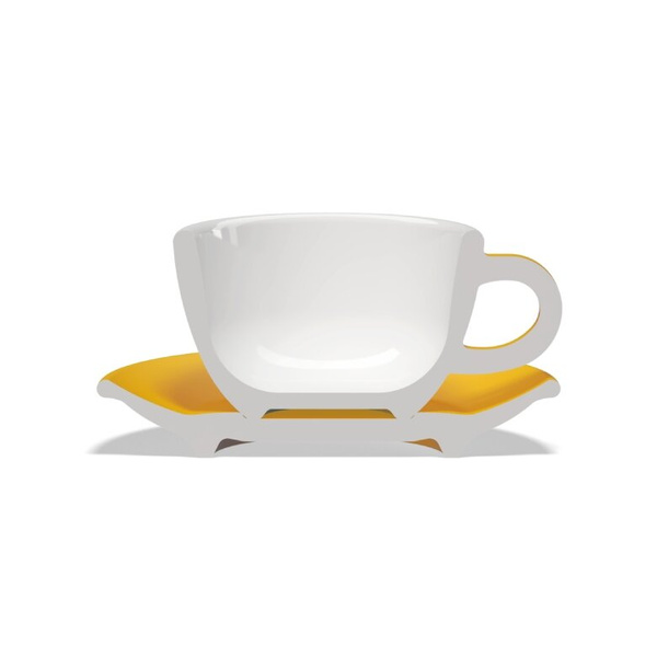 Filiżanka do cappuccino Club House Tulipano 210 ml - Żółta