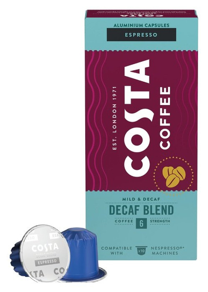 Kawa w kapsułkach Costa Coffee The Decaf Blend kompatybilne z ekspresami Nespresso®* - 10 szt. - NIEDOSTĘPNY