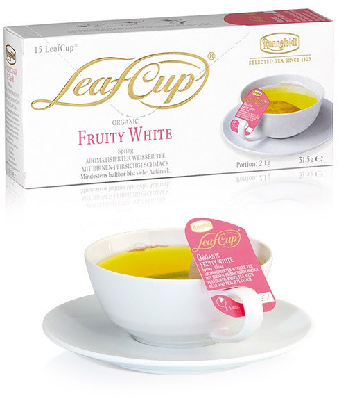 Biała herbata Ronnefeldt Leaf Cup Fruity White 15x2,1g - NIEDOSTĘPNY