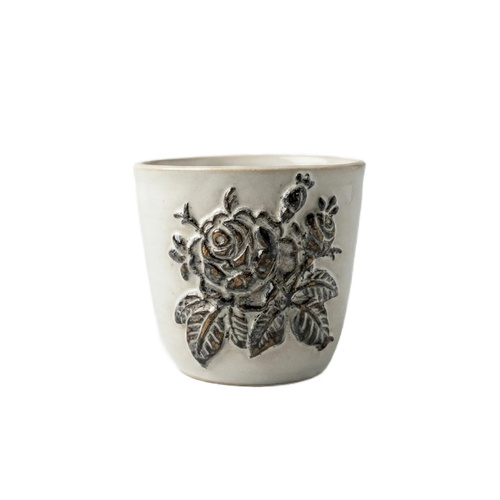 Ceramiczny kubek POTPOTSTUDIO - Czarna Róża 200ml