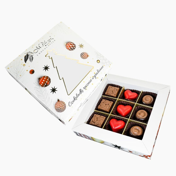 Zestaw pralin świątecznych M.Pelczar Chocolatier 9szt. – NIEDOSTĘPNY