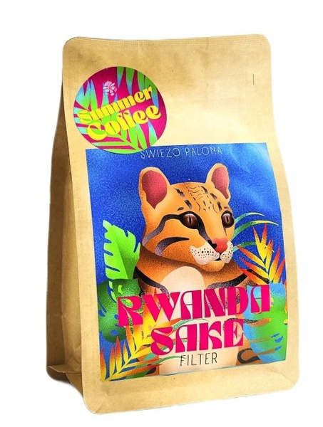Kawa ziarnista Świeżo Palona Summer Coffee Rwanda SAKE Womens Coffee 250g - NIEDOSTĘPNY
