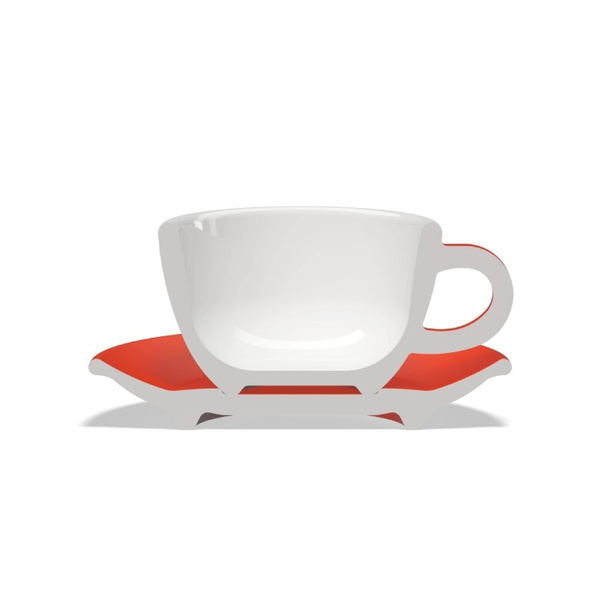 Filiżanka do cappuccino Club House Tulipano 210ml - Czerwona