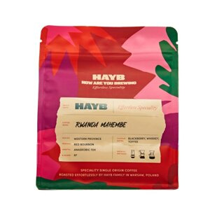 Kawa ziarnista HAYB Rwanda Mahembe Anaerobic Natural 250g – NIEDOSTĘPNY