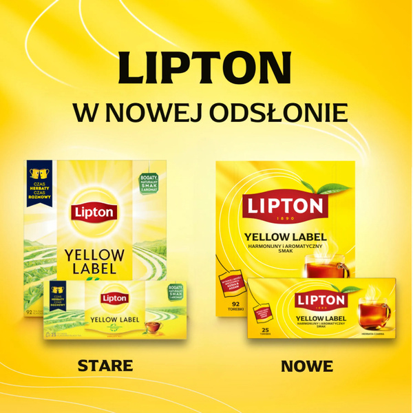 Herbata czarna Lipton Yellow Label 25 torebek x2g 