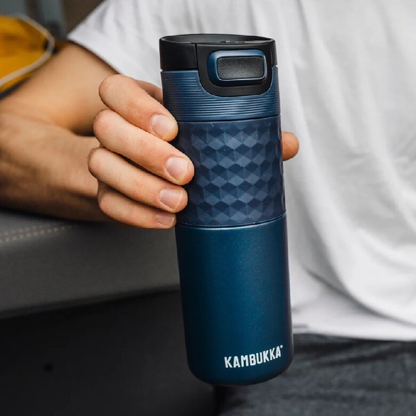 Kubek termiczny Kambukka Etna Grip 500 ml - Denim Blue + GRATIS 9 DRIP BAGÓW