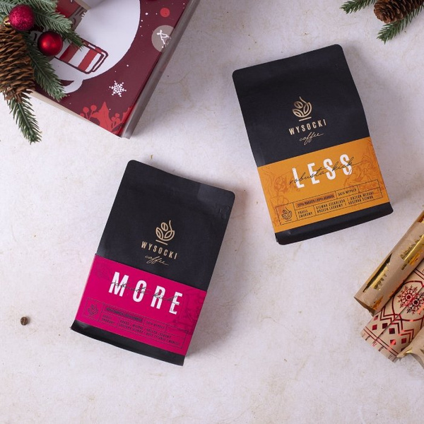 Zestaw kaw ziarnistych Wysocki Coffee More & Less Robusta Kick 2x250g