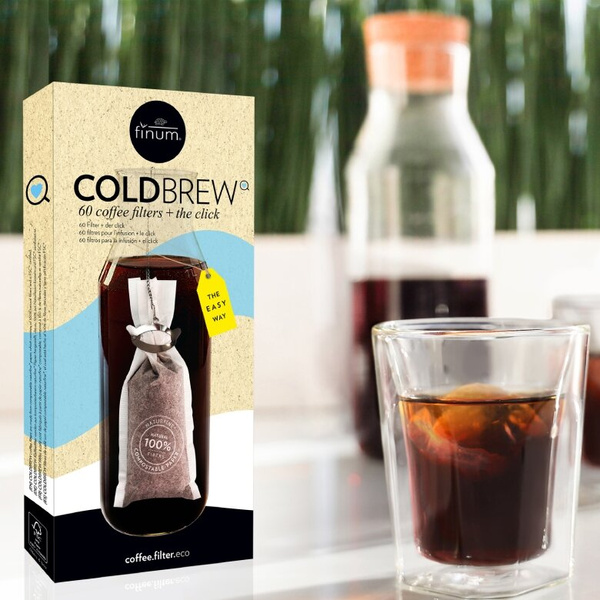 Filtry do kawy Finum Cold Brew + Click - 60 szt.