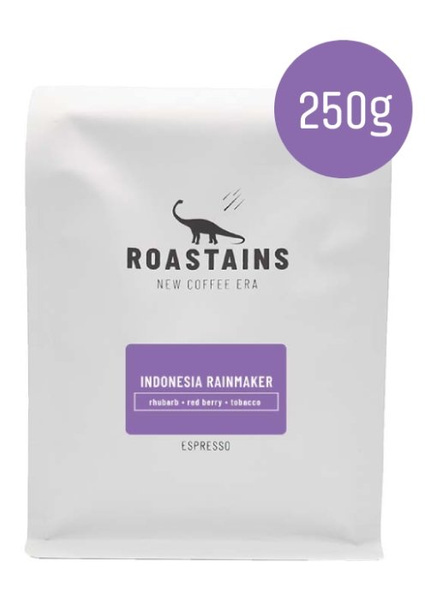 Kawa ziarnista Roastains Indonezja Rainmaker ESPRESSO 250g - NIEDOSTĘPNY