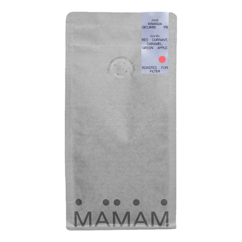 Kawa ziarnista MAMAM Rwanda Gicumbi PB Filtr 250g