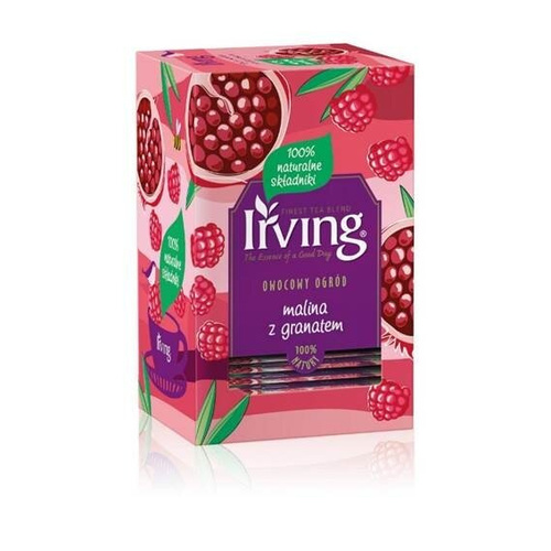 Herbatka owocowa Irving Malina i granat 20x2g