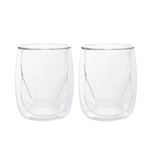 Zestaw szklanek z podwójną ścianką HOMLA CEMBRA MODERN 280 ml - 2 sztuki - NIEDOSTĘPNY - opinie w konesso.pl