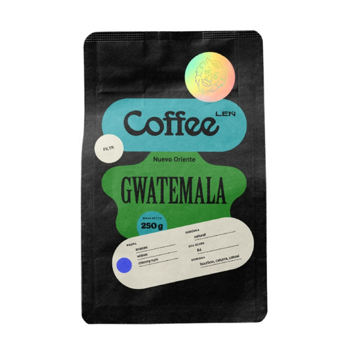 Kawa ziarnista Leń Coffee Gwatemala Nuevo Oriente Filtr 250g