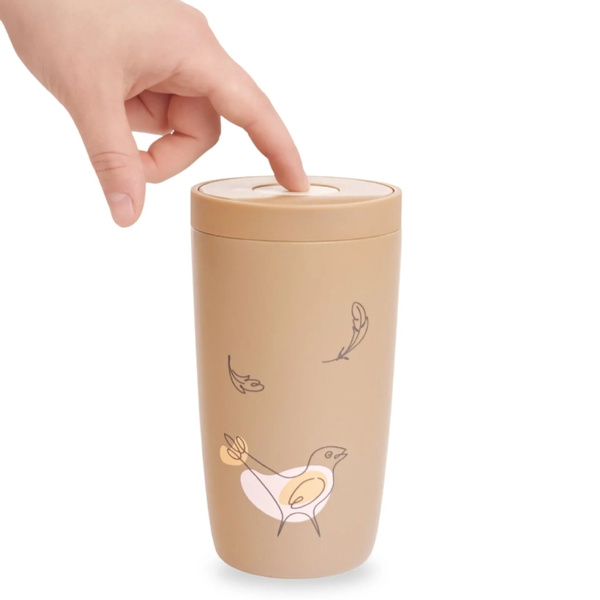 Kubek termiczny Coffee Format 350 ml - Brązowy z nadrukiem