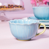 Filiżanka Altom Design Kwiat 350ml - Niebieska – NIEDOSTĘPNY