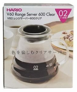 Dzbanek Hario V60-02 Range Server Clear 600ml - opinie w konesso.pl