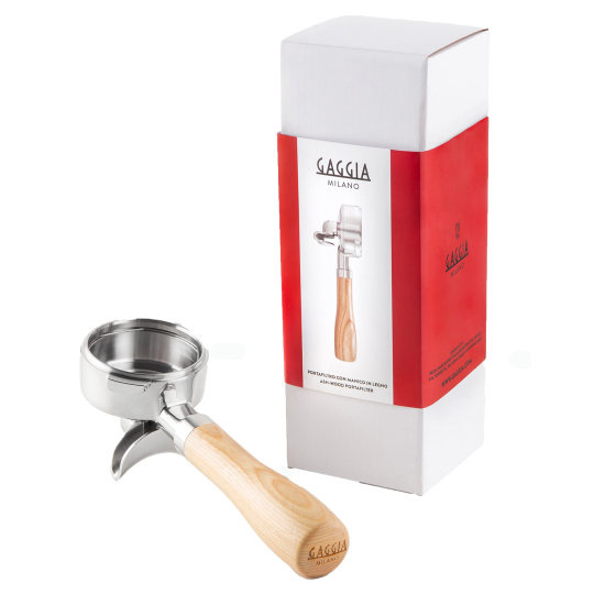 Portafilter z podwójną wylweką i drewnianą rączką Gaggia Classic