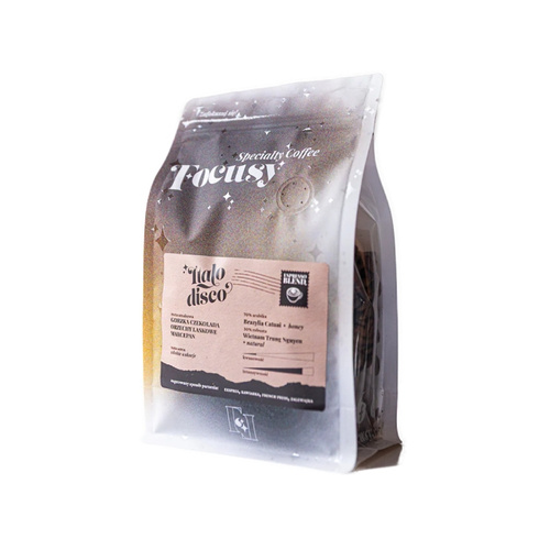 Kawa ziarnista Focusy ItaloDisco - gęste i mocne espresso 250g