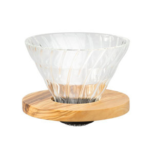 Szklany Drip Hario V60-02 - Olive Wood