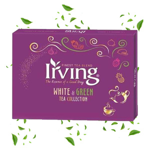 Kolekcja herbat zielonych i białych Irving White and Green 30 torebek