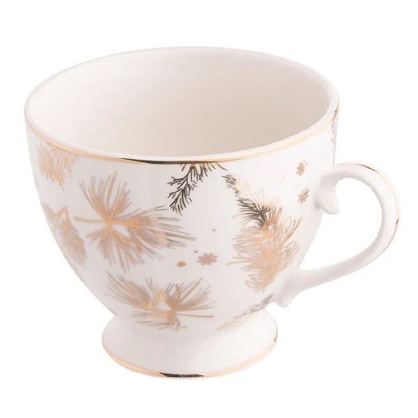 Zestaw filiżanek świątecznych Altom Design Golden Winter 350 ml - 6 szt. – NIEDOSTĘPNY