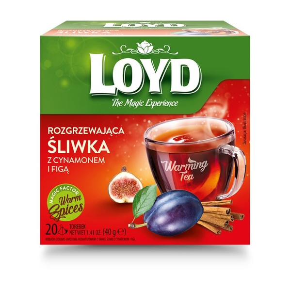 OUTLET - Herbata Loyd Rozgrzewająca Śliwka z Cynamonem i Figą 20x2g