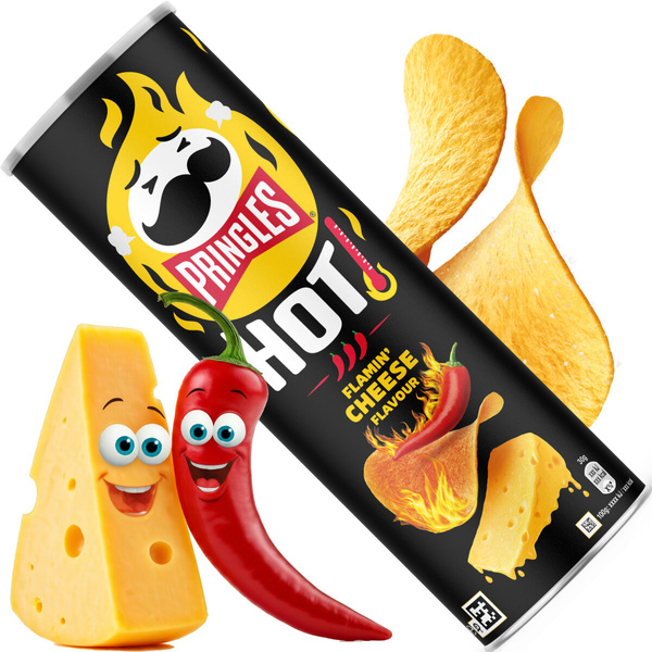 Chipsy Pringles Hot Flammin' Cheese 160g
