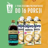 ZESTAW - Napój ALPRO Barista Oat Owsiane 3x750 ml + Koncentrat kawowy Jacobs Espresso Concentrate Black Original 485ml
