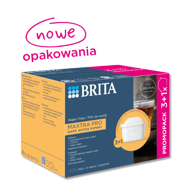 Filtr wody BRITA MAXTRA PRO Hard Water Expert 3+1 szt.