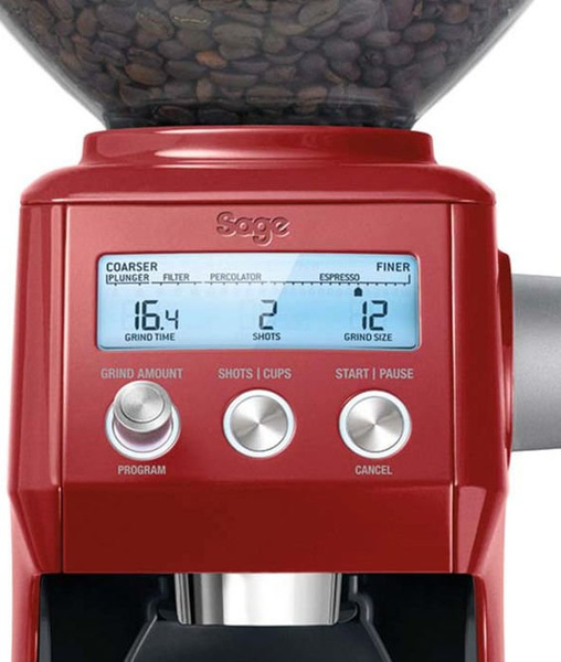 Młynek do kawy SAGE BCG820CRN - czerwony - NIEDOSTĘPNY 