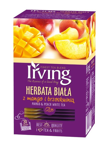 Herbata biała Irving Mango z brzoskwinią 20x1,5g