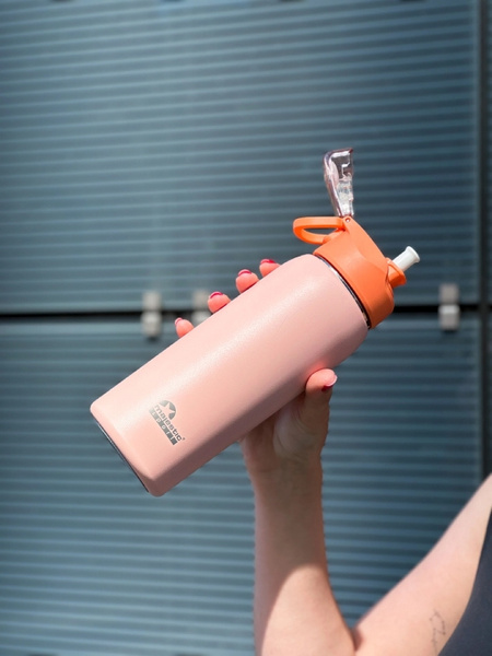 Butelka termiczna na wodę Majestic Sport Delta 750 ml - Różowa