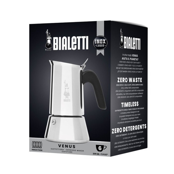 ZESTAW - Kawiarka Bialetti New Venus 6TZ + kaw Bialetti Classico 250g + kawa Bialetti Nocciola 250g – NIEDOSTĘPNY