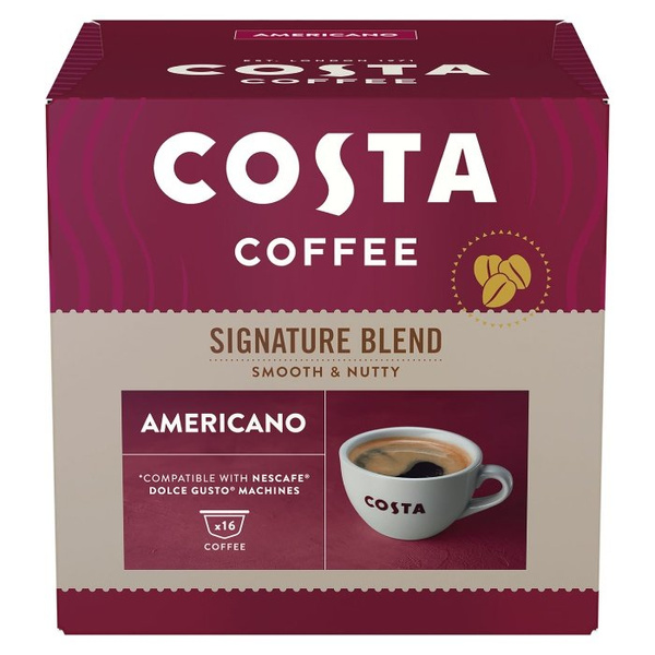 Kawa w kapsułkach Costa Coffee Signature Blend Americano kompatybilna z Dolce Gusto®* - 16 szt. - NIEDOSTĘPNY