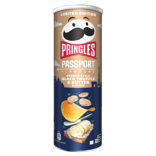Chipsy Pringles French Style Black Truffle & Butter 165g - opinie w konesso.pl