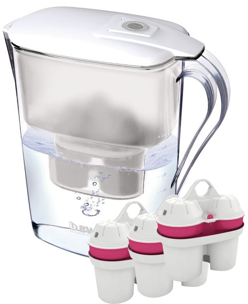 Dzbanek filtrujący wodę BWT Siljan 3.3 l Biały + 3 wkłady magnezowe