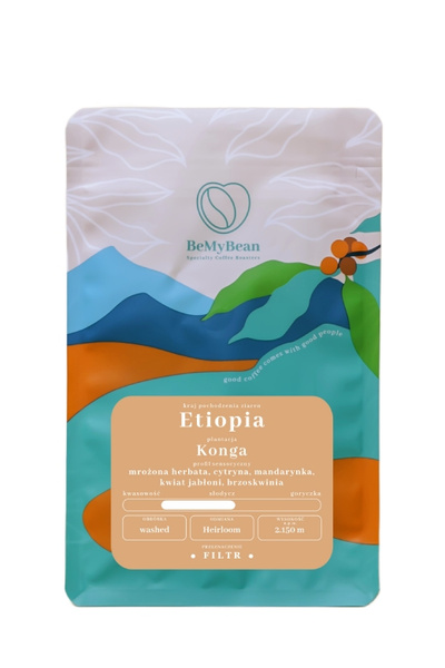 Kawa ziarnista BeMyBean Etiopia Konga Filtr 250g – NIEDOSTĘPNY