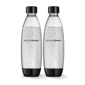 Butelki na wodę SodaStream Fuse 1l - Czarne dwupak
