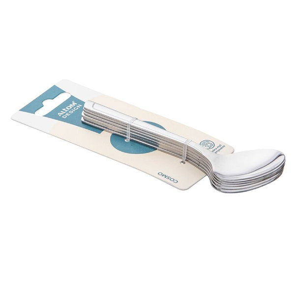 Zestaw łyżeczek do herbaty Atom Cosmo blister - 6szt.