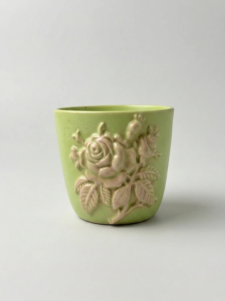Ceramiczny kubek POTPOTSTUDIO - Zielona Róża 200ml