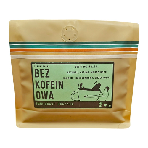 Kawa ziarnista Cafelito Brazylia Santos Decaf 250g - kawa bezkofeinowa