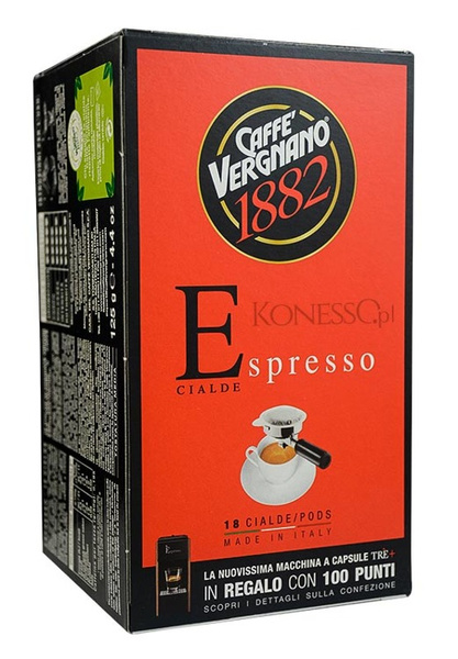 Kawa Vergnano Espresso - saszetki ESE 18szt - NIEDOSTĘPNY 