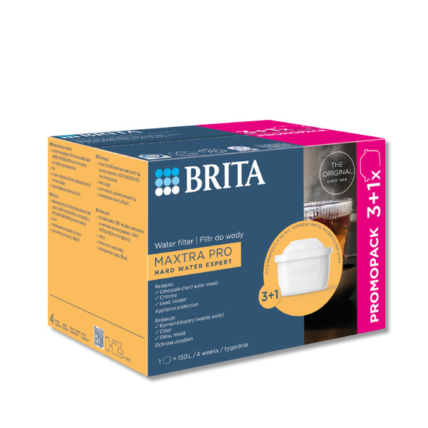 OUTLET - Filtr wody BRITA MAXTRA PRO Hard Water Expert 3+1 szt.