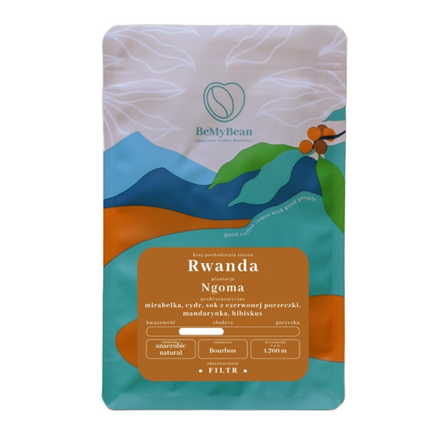 Kawa ziarnista BeMyBean Rwanda Ngoma 250g